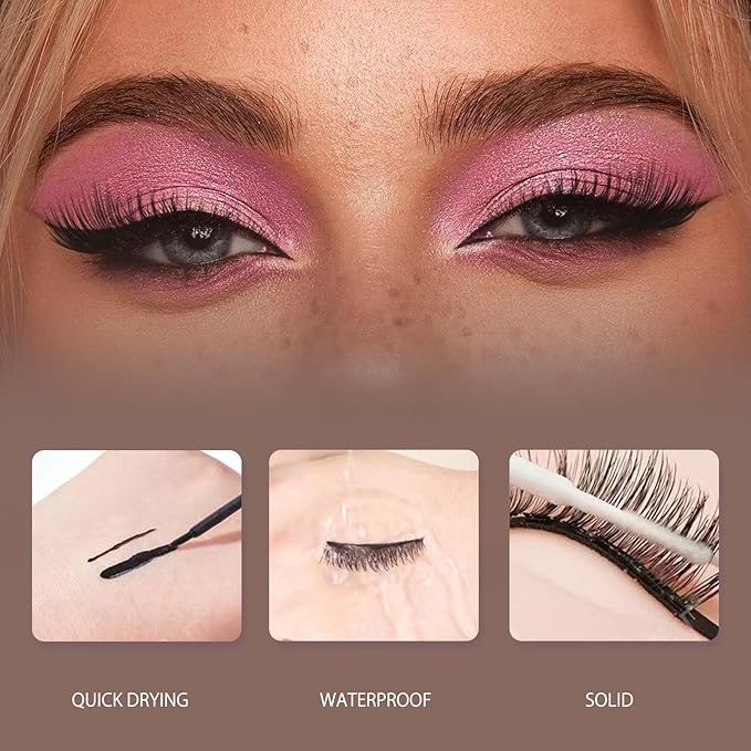 Eyelashes Magnetic,Lashes Eyelashes With Applicator,Reusable Magnetic Eyelashes, Lashes,Natural Look No Glue