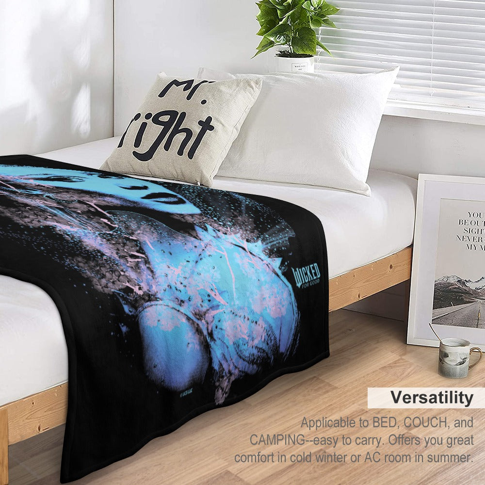 “Exclusive WICKED Flannel Blanket – Ultra‑Soft Magic in Multiple Designs & Sizes”