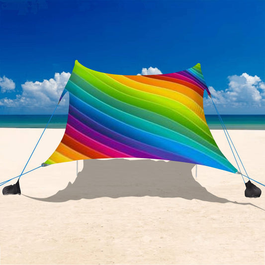 Beach Canopy Rainbow Design -Beach Tent