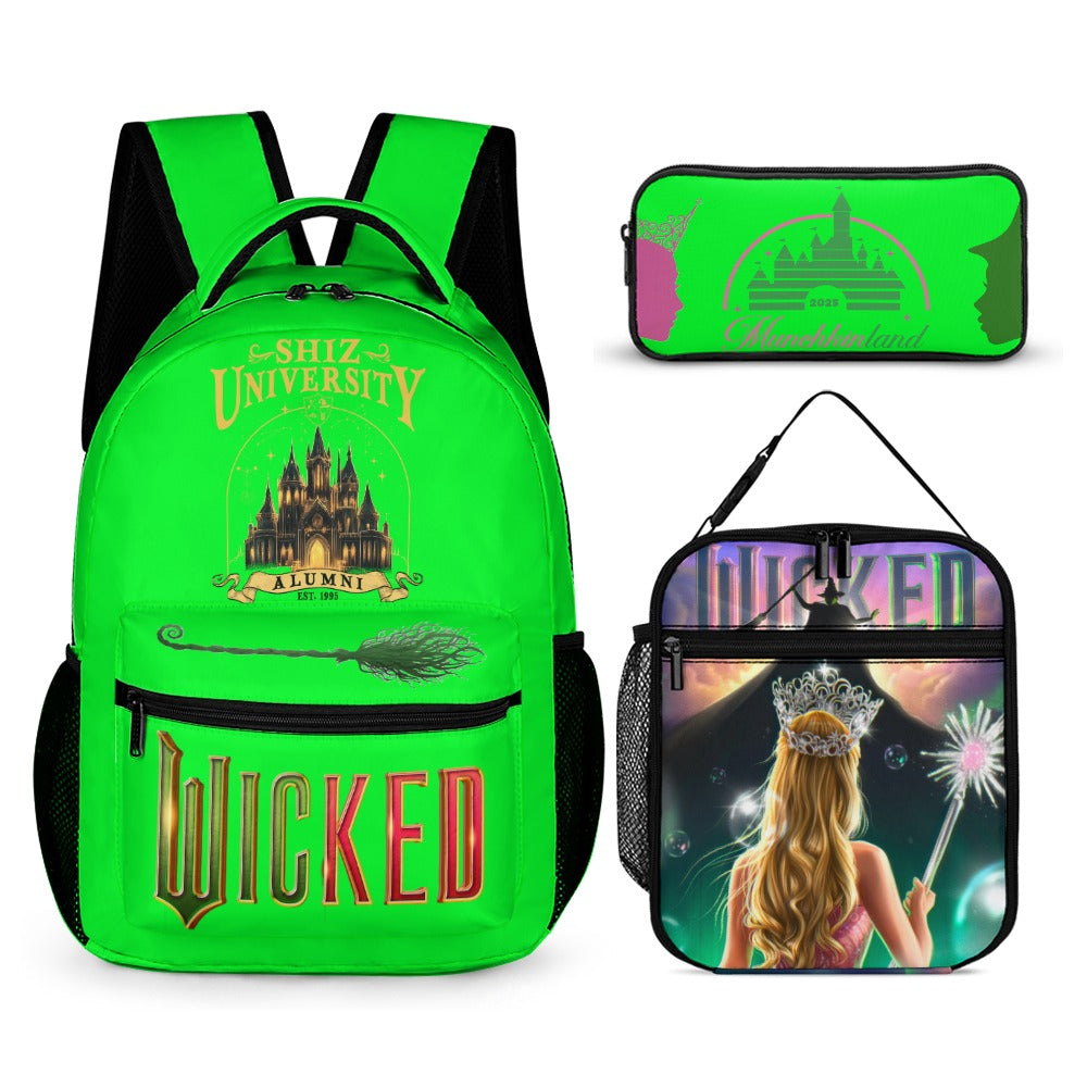 “Exclusive Wicked Backpack Bundle – Shiz University 3‑Piece Magic Set” 3 PIECE BACKPACK BUNDLES
