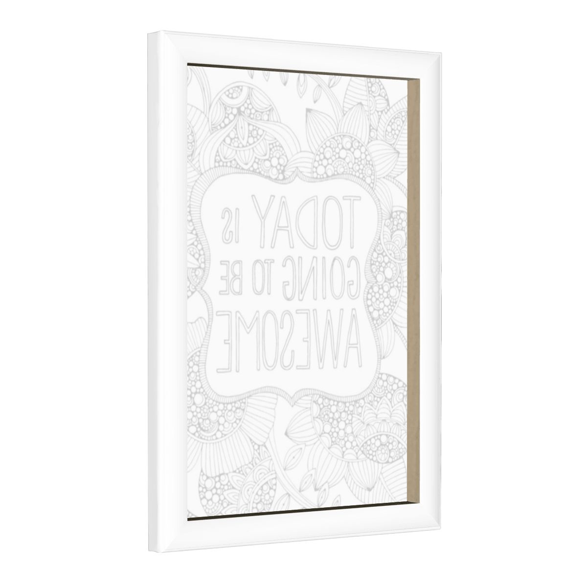 READY TO PAINT Graphic Framed Canvas Painting, Framed Canvas Painting (2:3) (Vertical)