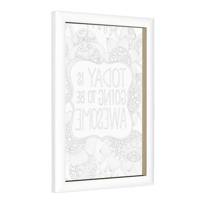 READY TO PAINT Graphic Framed Canvas Painting, Framed Canvas Painting (2:3) (Vertical)