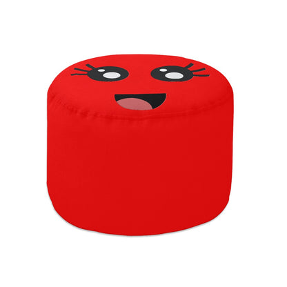 Smunchies Face Round Pouf Ottomans