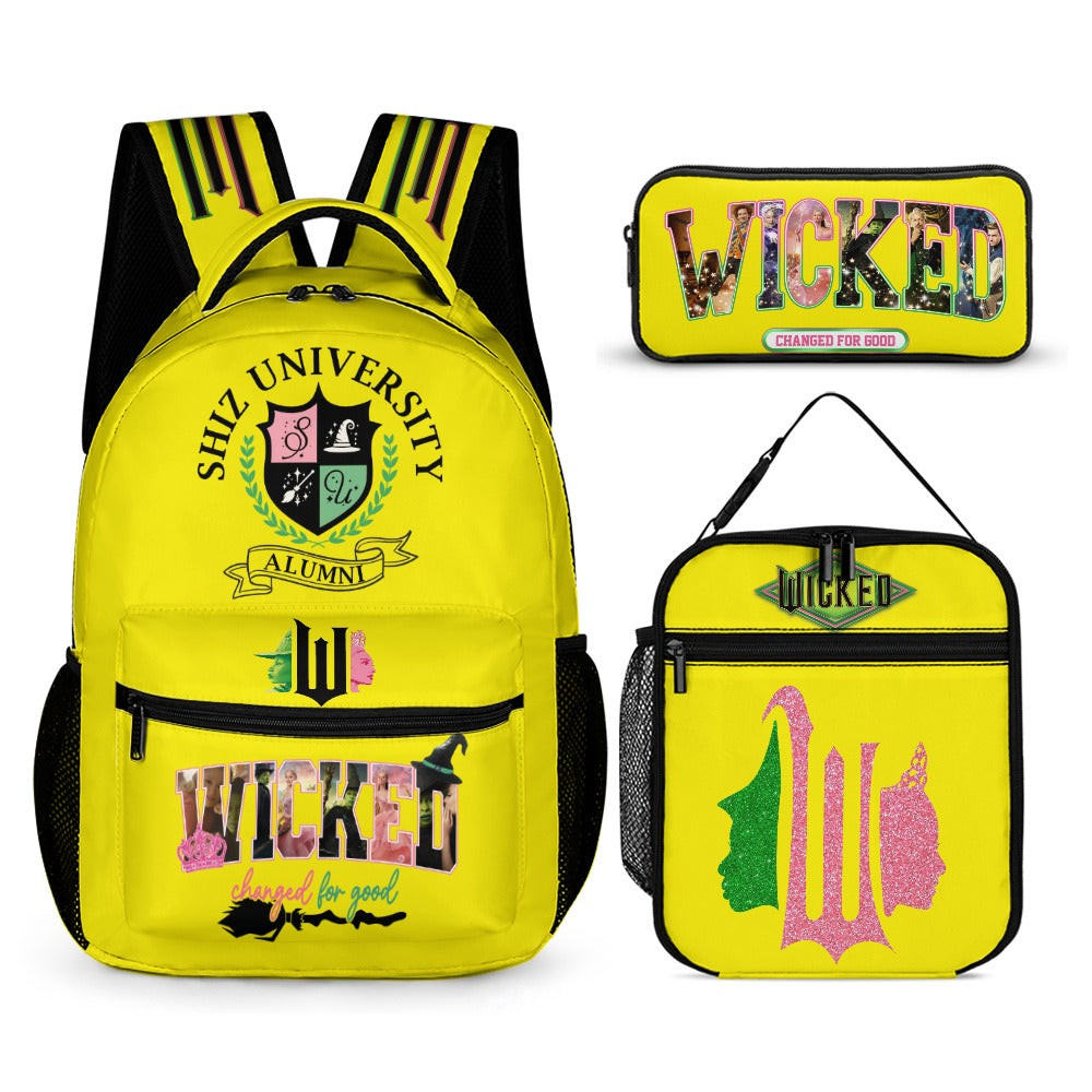 “Exclusive Wicked Backpack Bundle – Shiz University 3‑Piece Magic Set” BACKPACK BUNDLE SETS