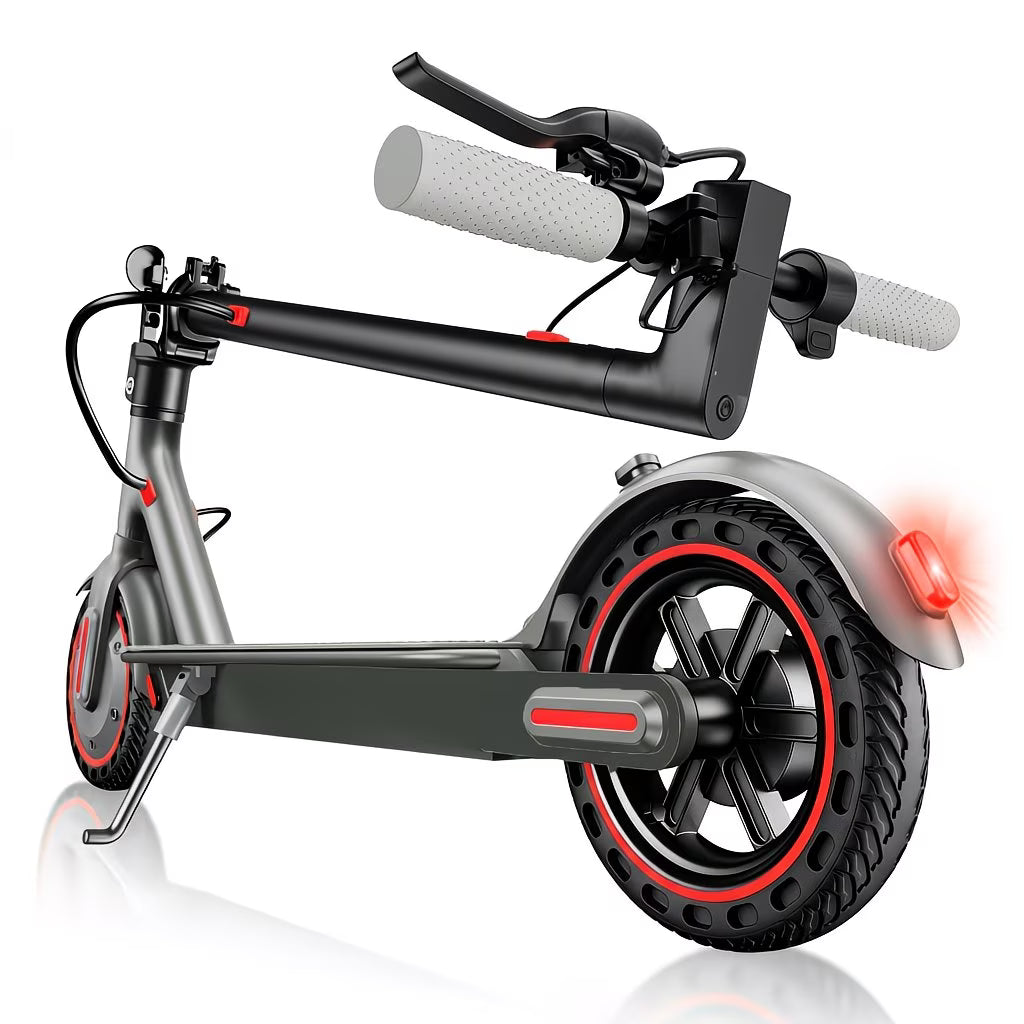 Foldable Electric Scooter 350W Motor, 8.5" Solid Tires, Display, 3-Speed, Large Battery - Portable -Scooter for Urban Commuting, Suitable for Adults