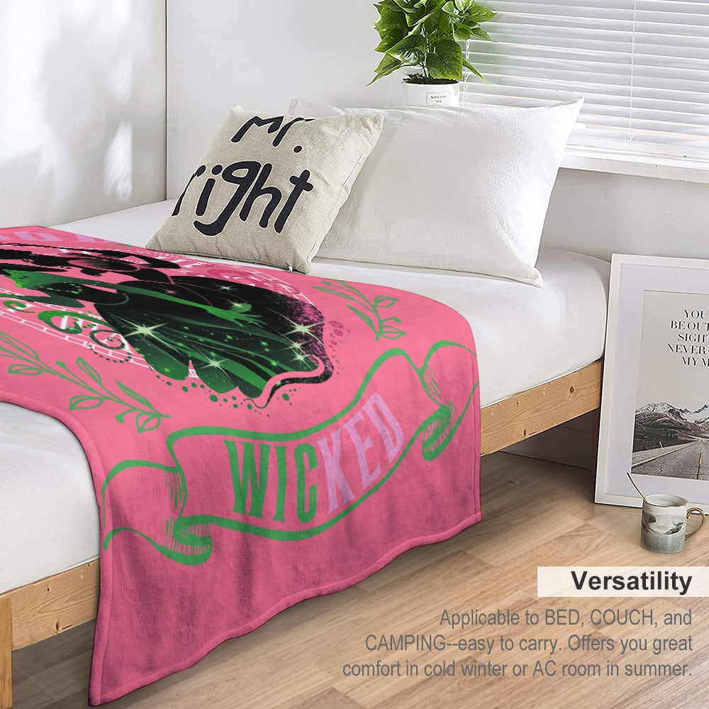 “Exclusive Wicked Flannel Blanket – Ultra‑Soft Magic in Multiple Designs & Sizes”