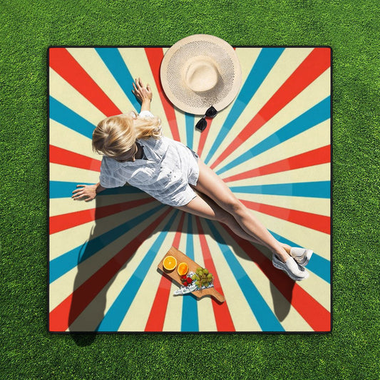 Outdoor Beach/Picnic Blanket - Big Top Circus Design