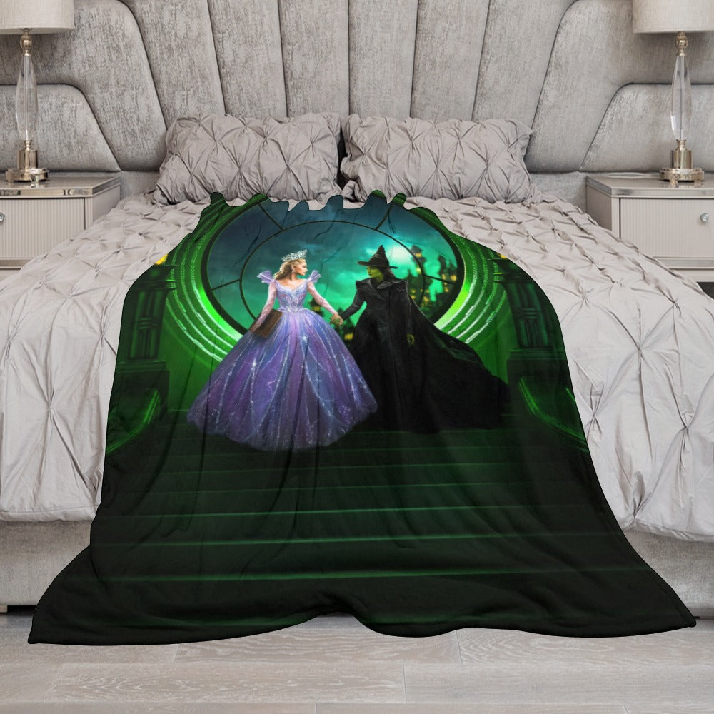 “Exclusive WICKED Flannel Blanket – Ultra‑Soft Magic in Multiple Designs & Sizes”
