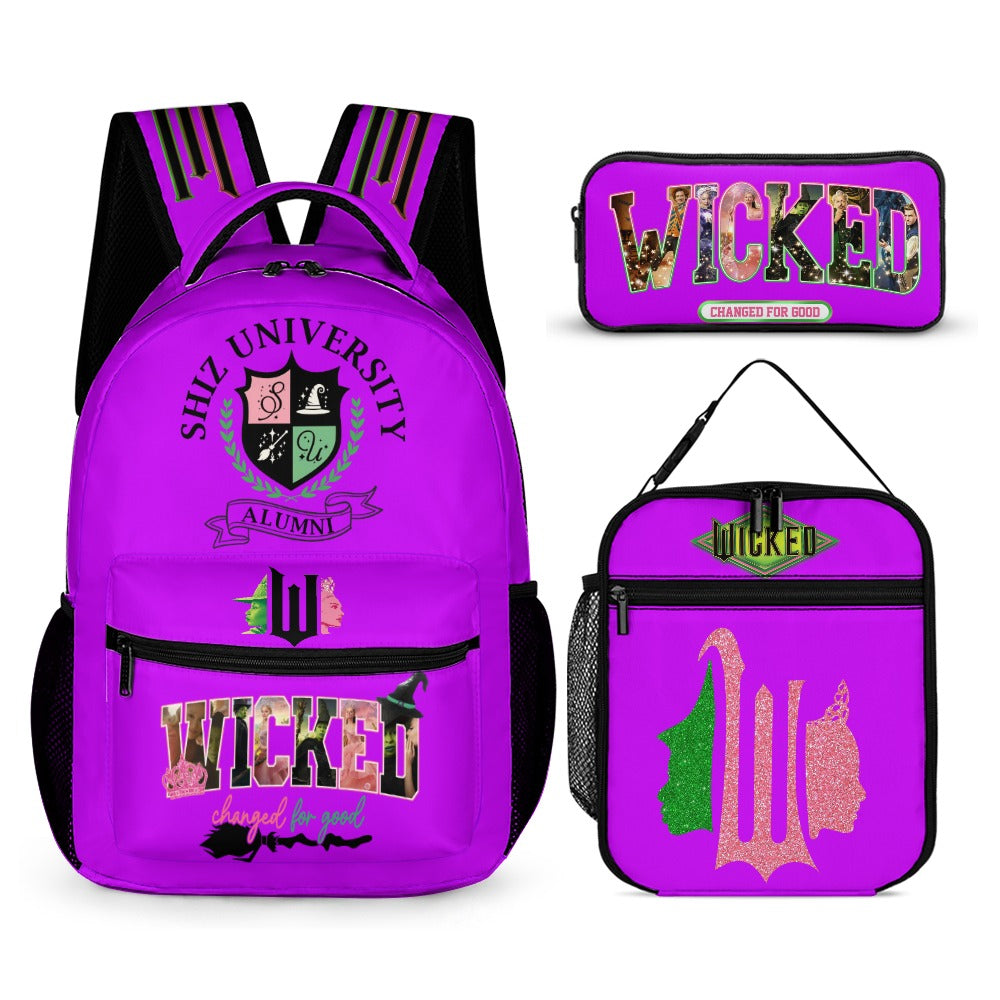 “Exclusive Wicked Backpack Bundle – Shiz University 3‑Piece Magic Set” BACKPACK BUNDLE SETS