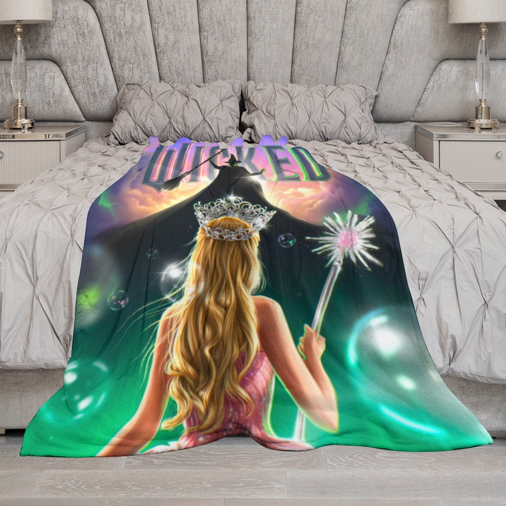 “Exclusive WICKED Flannel Blanket – Ultra‑Soft Magic in Multiple Designs & Sizes”
