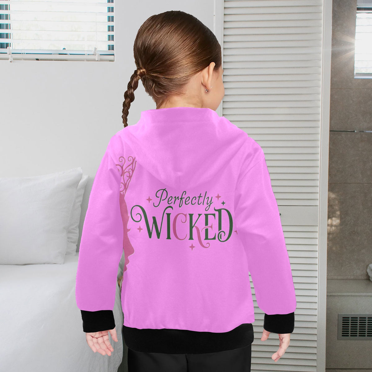 EXCLUSIVE DESIGNS: WICKED -  Little Girls' Long Sleeve Hoodie