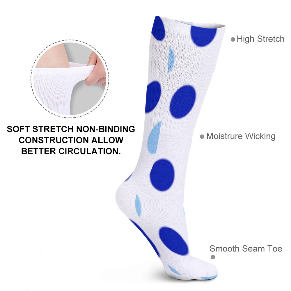 The Viral - POLKA DOT BREATHABLE STOCKINGS — PACK OF 5 (SAME PATTERN)