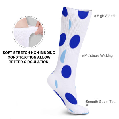 The Viral - POLKA DOT BREATHABLE STOCKINGS — PACK OF 5 (SAME PATTERN)