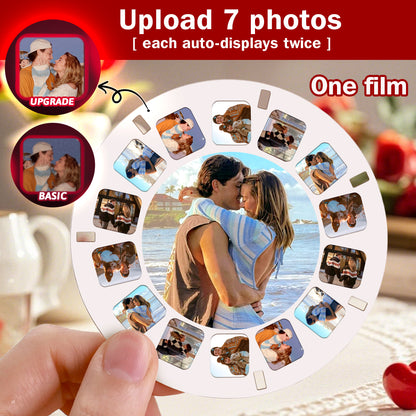 Personalized 3D Viewfinder Photo Reel Upgraded Version – Custom Engraved Insert (Reel Only)