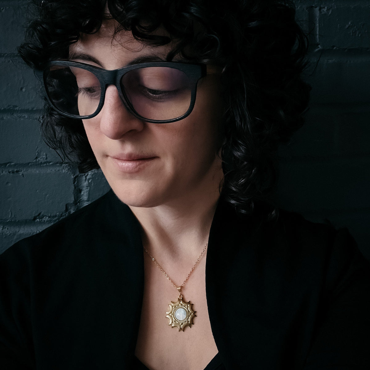 EXCLUSIVE- Lunar Witch Necklace - Rainbow Moonstone Pendant - GIFT ALERT! GIFT ALERT!