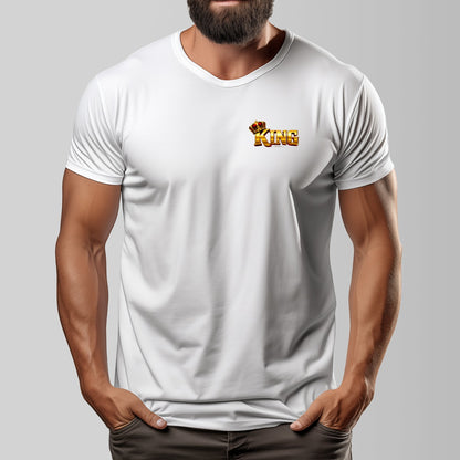 "KING" Unisex O-neck Short Sleeve T-shirt |Cotton