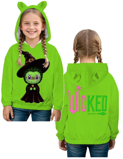 NEW & EXCLUSIVE WICKED - Kid's Labubu Sweatshirt Hoodies