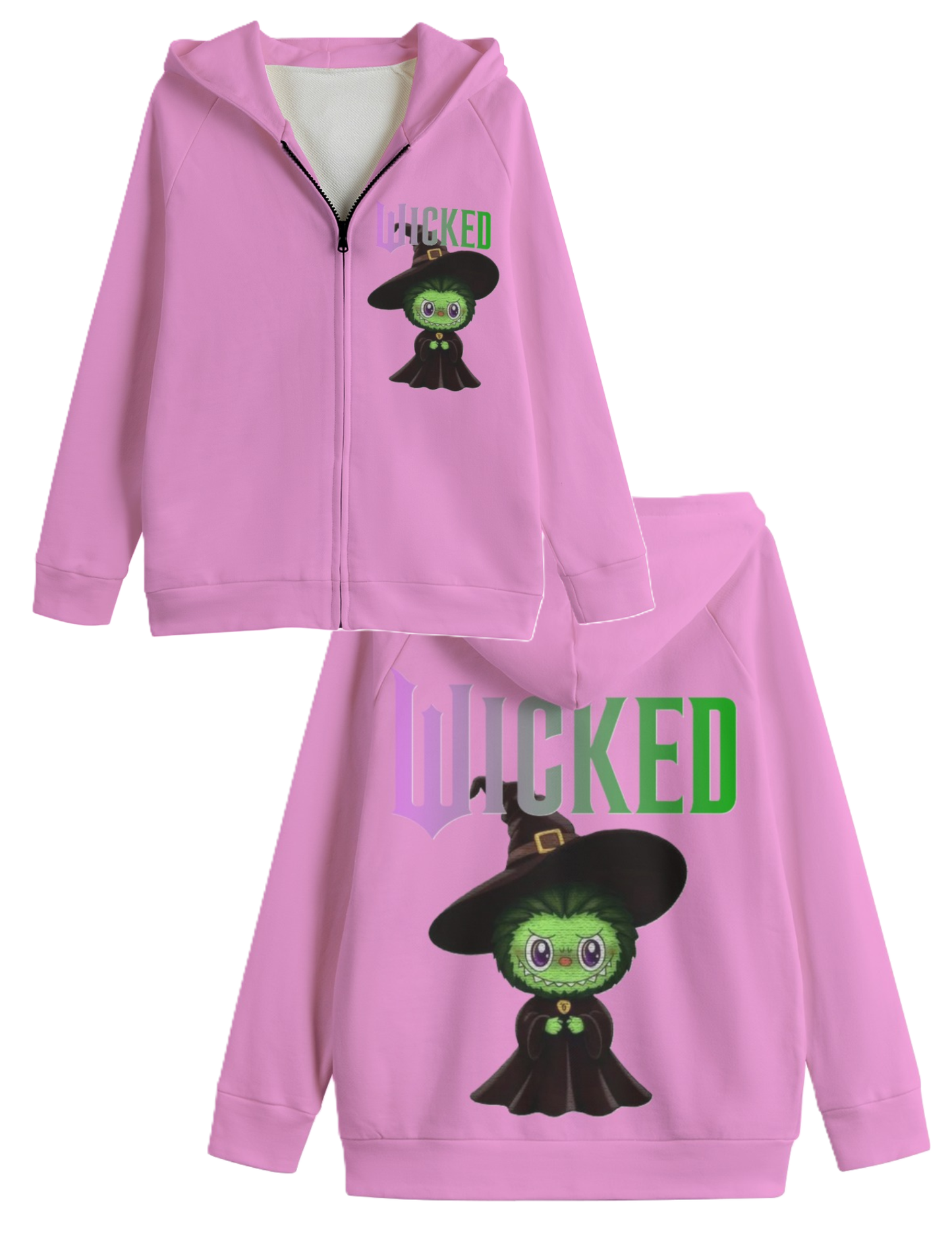 KIDS SWEATER JACKET - WICKED LABUBU SWEATER JACKETS