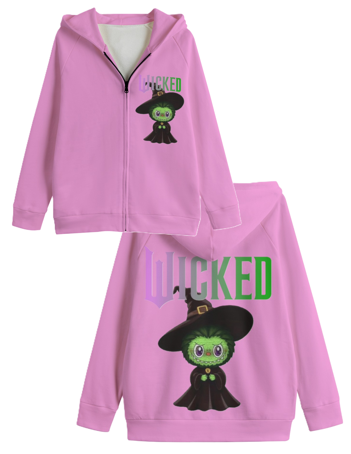 KIDS SWEATER JACKET - WICKED LABUBU SWEATER JACKETS