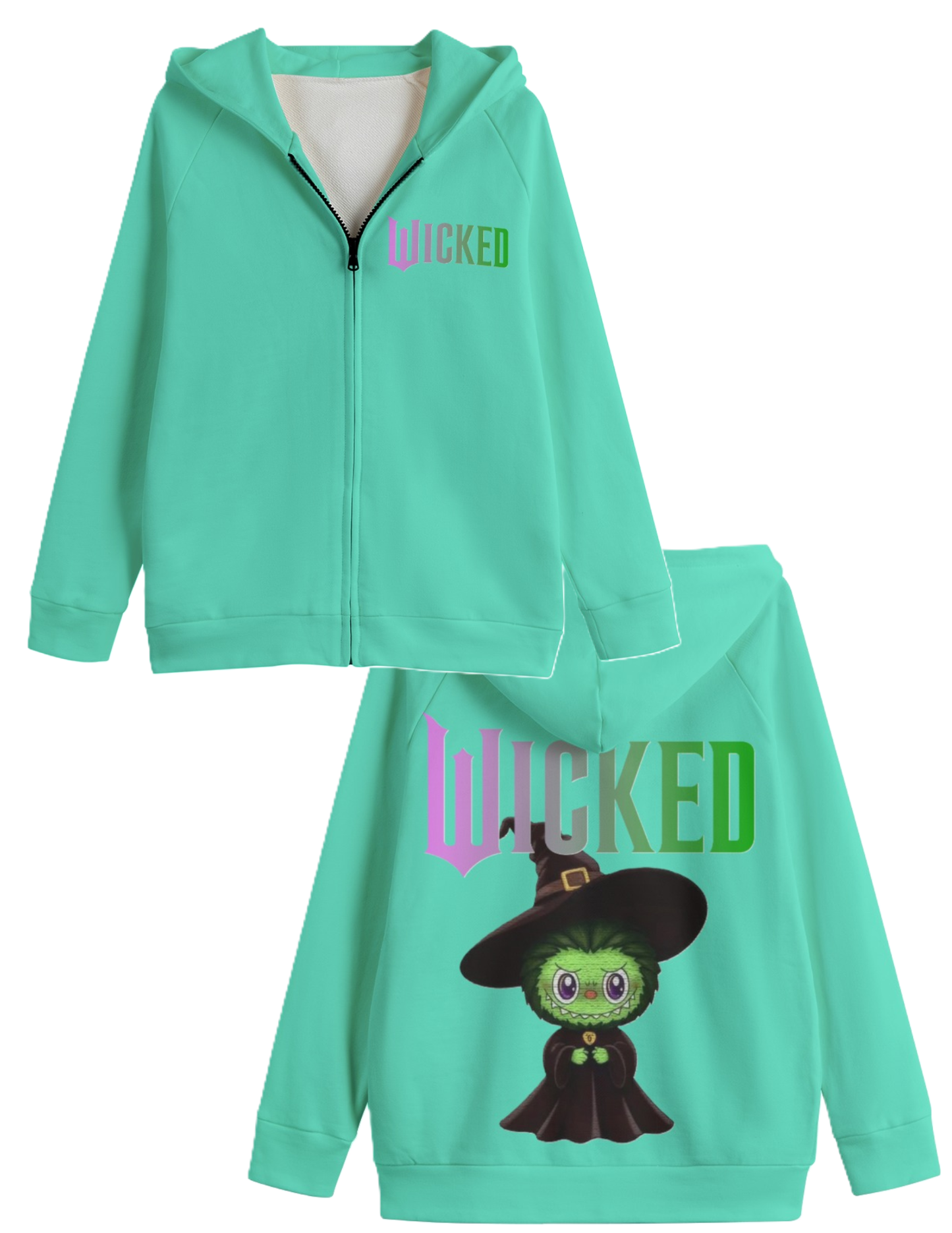 Labubu Wicked Hooded Sweater Jackets - KIDS SWEATER JACKET