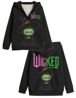 LABUBU WICKED HOODED SWEATER JACKETS -KIDS SWEATER JACKET