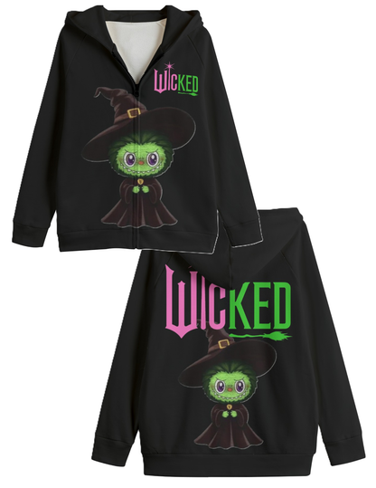 LABUBU WICKED HOODED SWEATER JACKETS -KIDS SWEATER JACKET