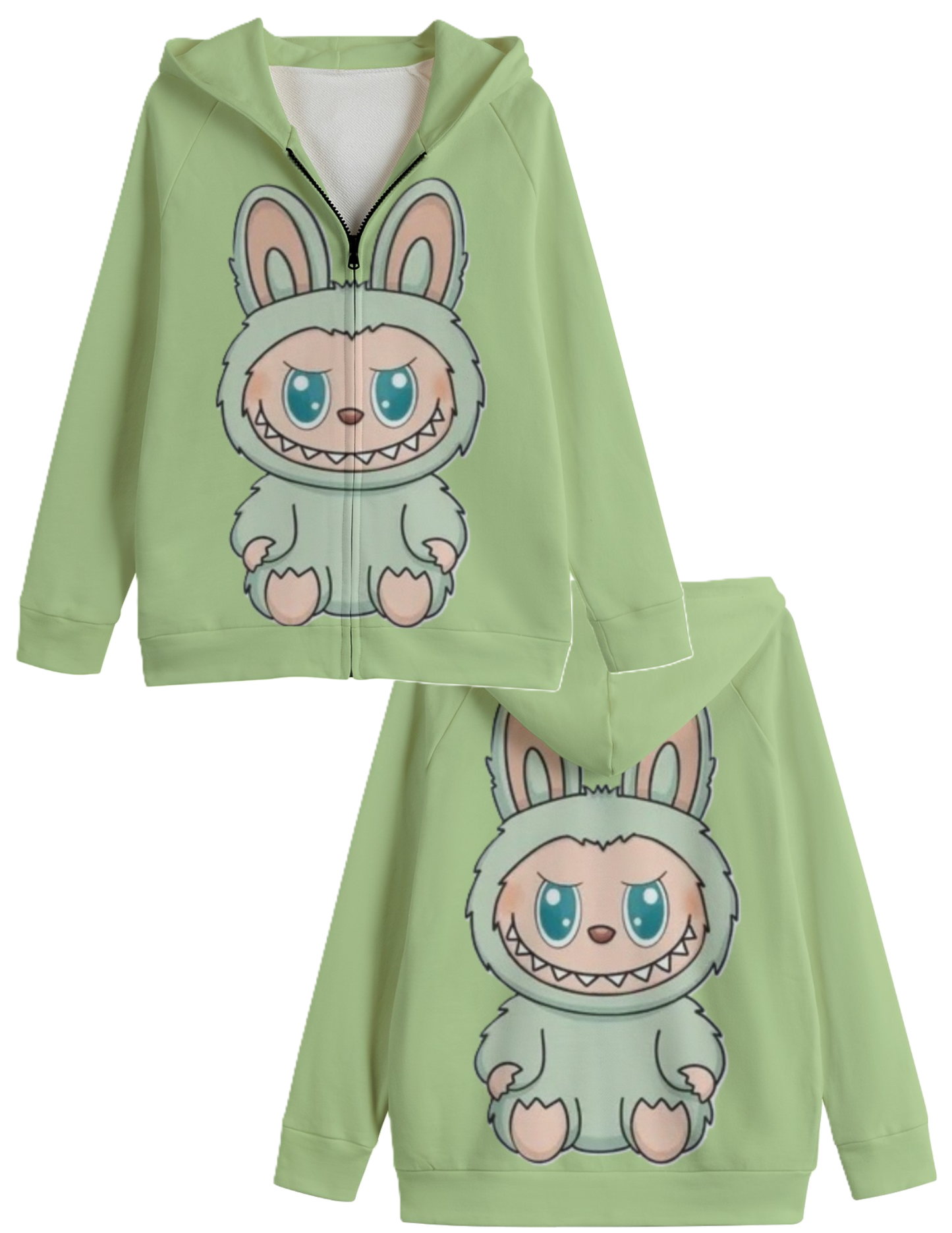 LABUBU HOODED SWEATER JACKETS - KIDS SWEATER JACKET