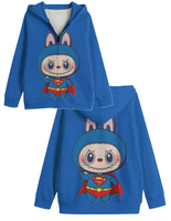 LABUBU HOODED SWEATER JACKETS - KIDS SWEATER JACKET