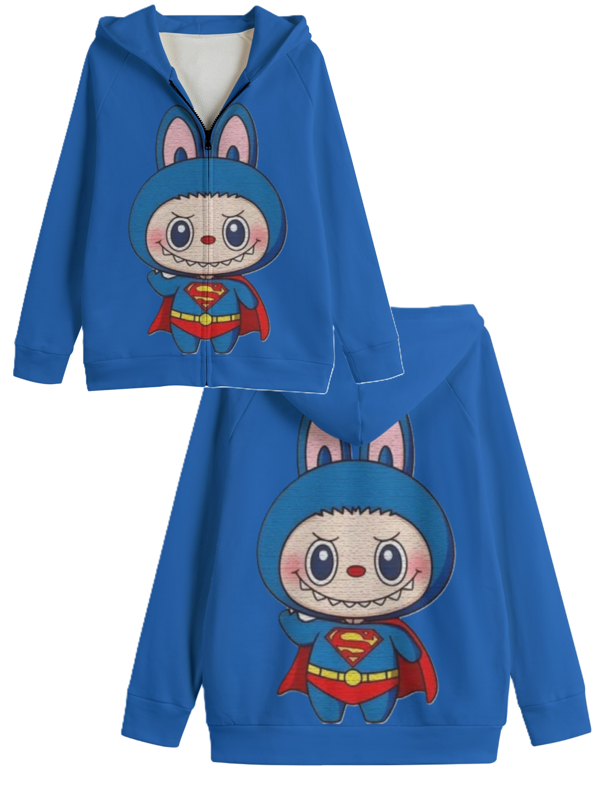 LABUBU HOODED SWEATER JACKETS - KIDS SWEATER JACKET