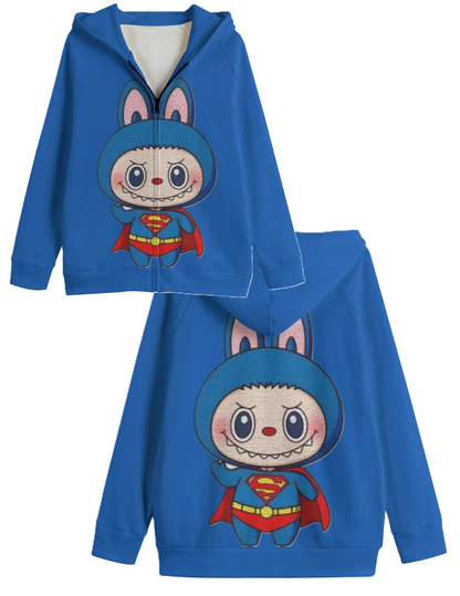 LABUBU HOODED SWEATER JACKETS - KIDS SWEATER JACKET