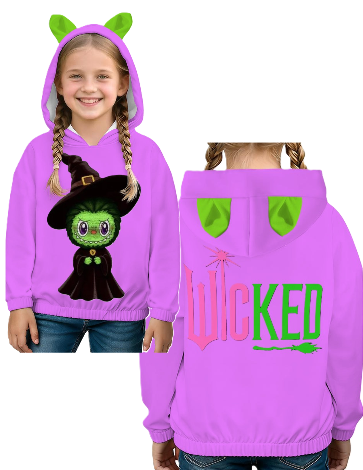NEW & EXCLUSIVE - Kid's Labubu Sweatshirt Hoodies -WICKED
