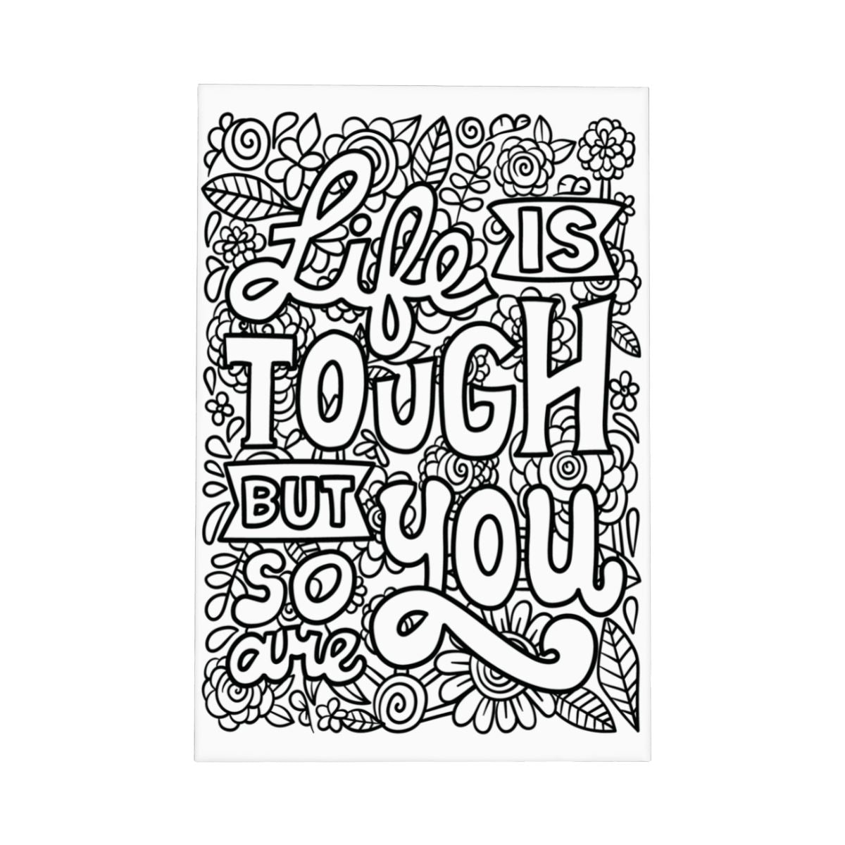 READY TO PAINT Graphic Framed Canvas Painting Framed Canvas Painting (2:3) (Vertical)