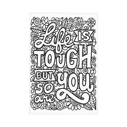 READY TO PAINT Graphic Framed Canvas Painting Framed Canvas Painting (2:3) (Vertical)