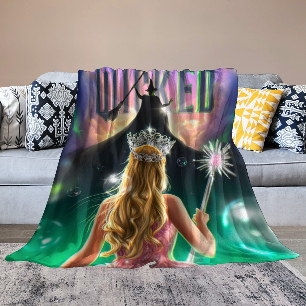 “Exclusive WICKED Flannel Blanket – Ultra‑Soft Magic in Multiple Designs & Sizes”