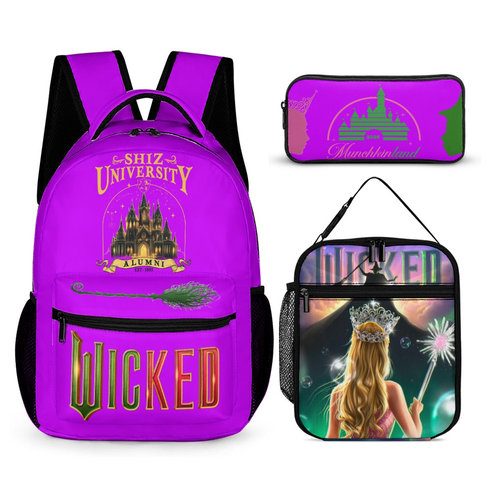 “Exclusive Wicked Backpack Bundle – Shiz University 3‑Piece Magic Set” 3 PIECE BACKPACK BUNDLES