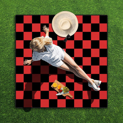 Outdoor Beach/Picnic Blanket Checker Board Design