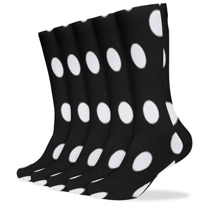 The Viral - POLKA DOT BREATHABLE STOCKINGS — PACK OF 5 (SAME PATTERN)