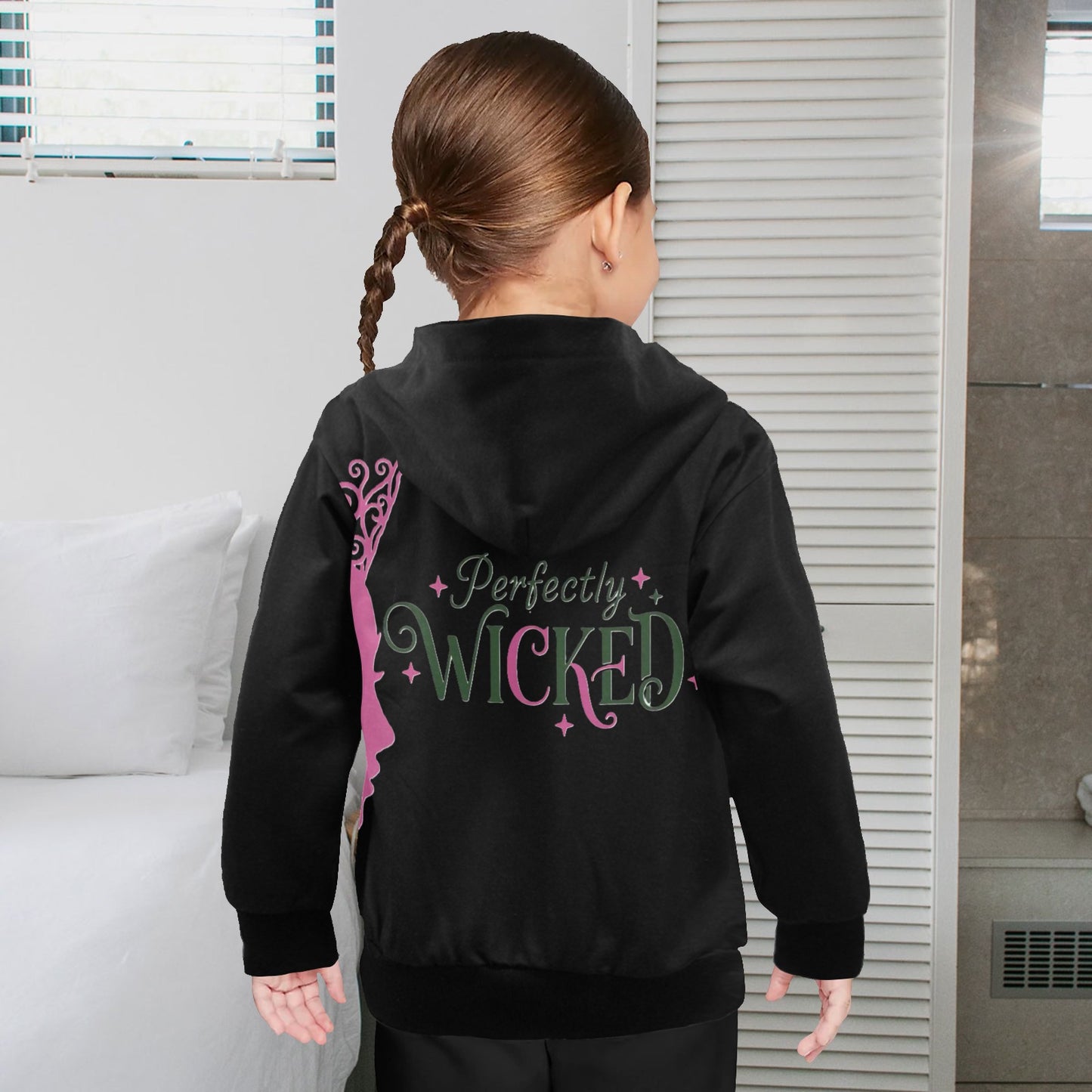 EXCLUSIVE DESIGNS: WICKED -  Little Girls' Long Sleeve Hoodie