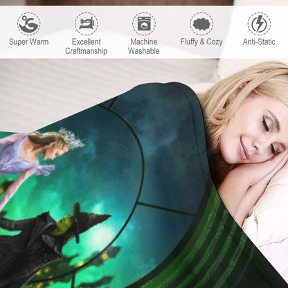 “Exclusive WICKED Flannel Blanket – Ultra‑Soft Magic in Multiple Designs & Sizes”