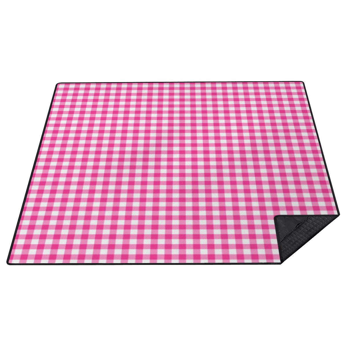 Outdoor Beach/Picnic Blanket (Checker Pink)
