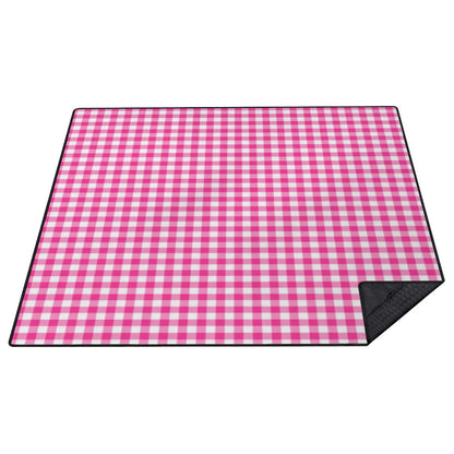 Outdoor Beach/Picnic Blanket (Checker Pink)