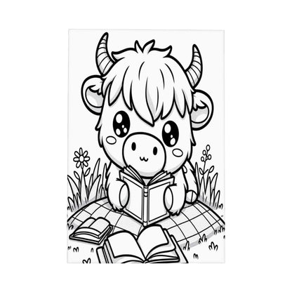 READY TO PAINT Graphic Framed Canvas Painting, Framed Canvas Painting (2:3) (Vertical)