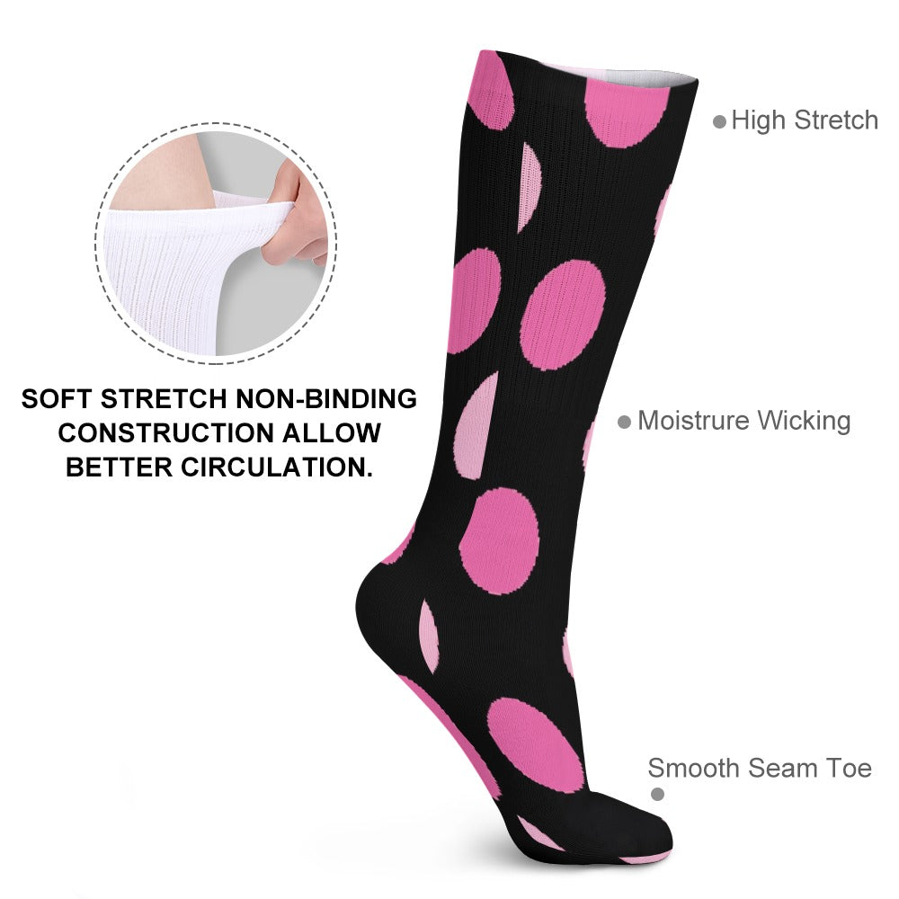 The Viral - POLKA DOT BREATHABLE STOCKINGS — PACK OF 5 (SAME PATTERN)