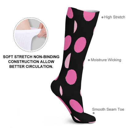 The Viral - POLKA DOT BREATHABLE STOCKINGS — PACK OF 5 (SAME PATTERN)