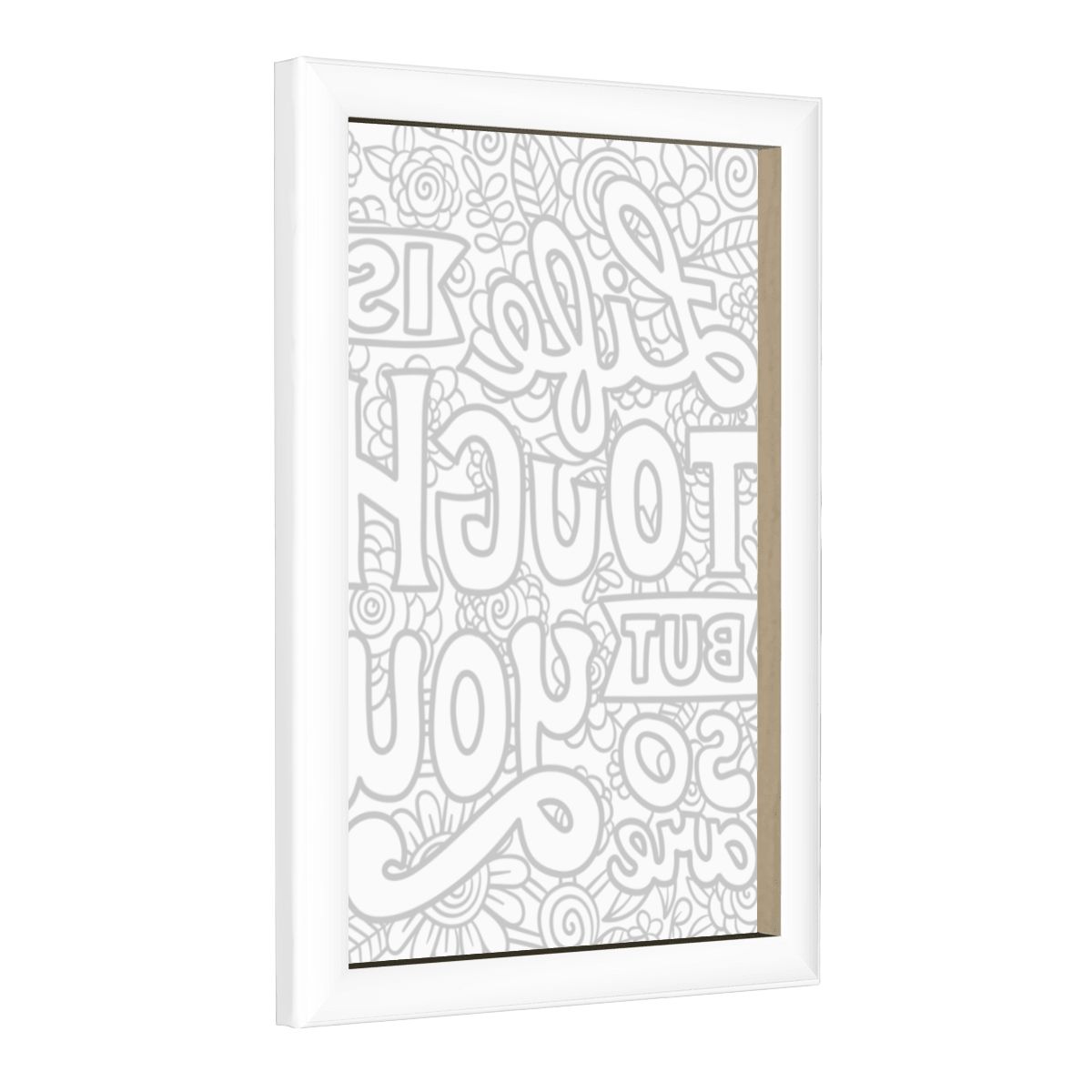 READY TO PAINT Graphic Framed Canvas Painting Framed Canvas Painting (2:3) (Vertical)