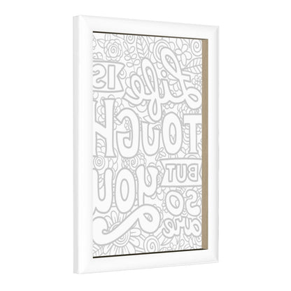 READY TO PAINT Graphic Framed Canvas Painting Framed Canvas Painting (2:3) (Vertical)