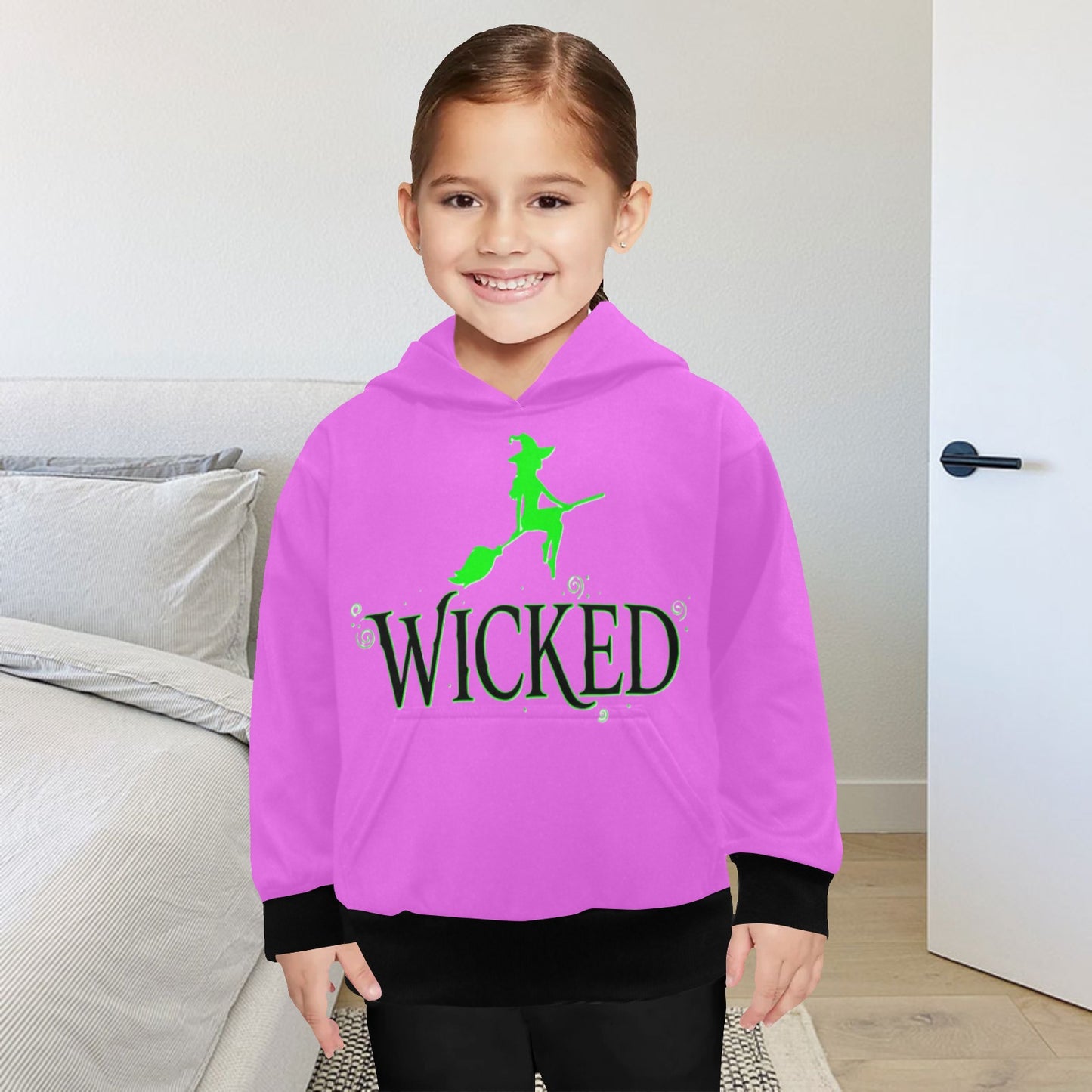 EXCLUSIVE DESIGNS: WICKED -  Little Girls' Long Sleeve Hoodie