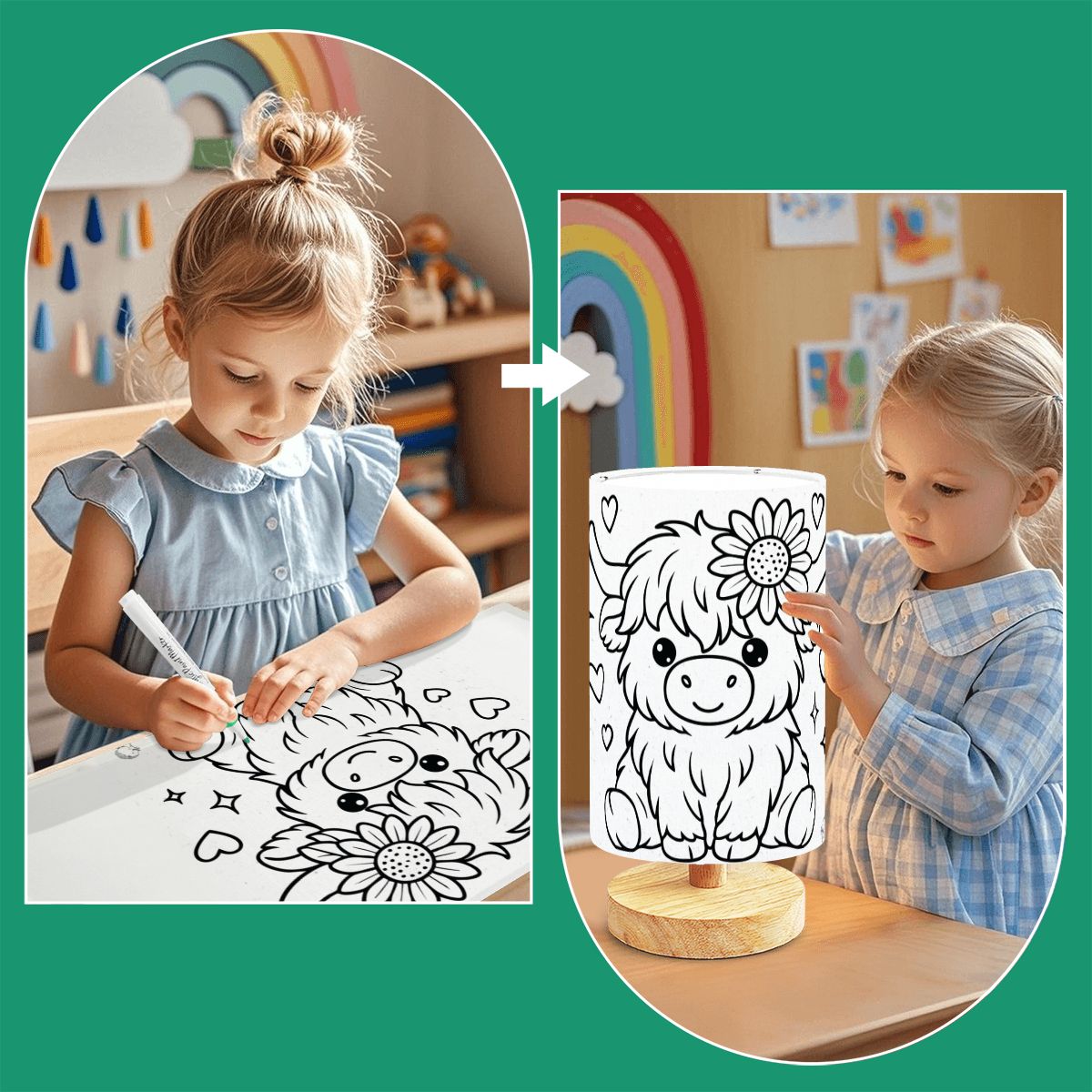 The Lamp that Broke The Internet and Hearts! Baby Calf -DIY Paintable Table Lamp