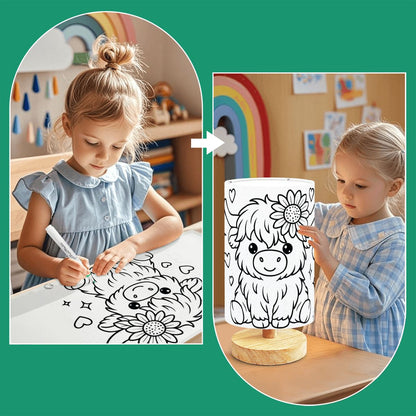 The Lamp that Broke The Internet and Hearts! Baby Calf -DIY Paintable Table Lamp