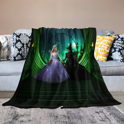 “Exclusive WICKED Flannel Blanket – Ultra‑Soft Magic in Multiple Designs & Sizes”